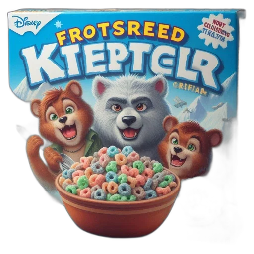 food, parody, cereal, box transparent PNG cut-out