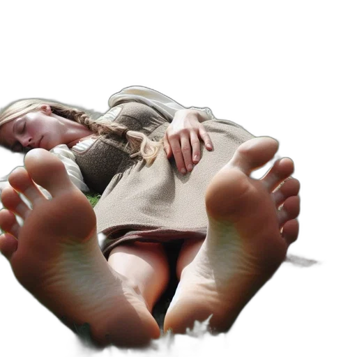 shoes, creature, staff, face transparent PNG cut-out