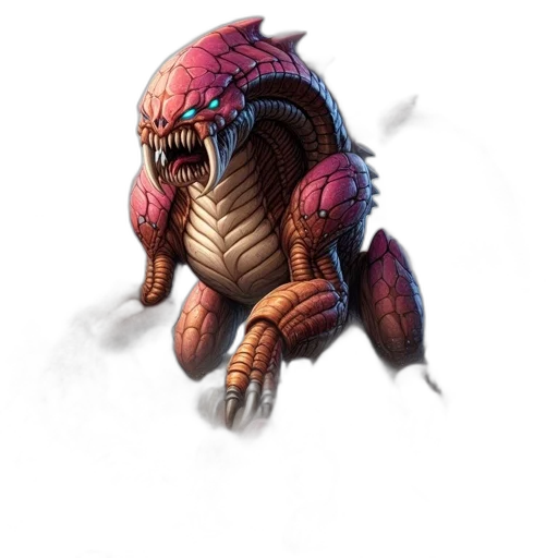 creature, dragon, animal, staff transparent PNG cut-out