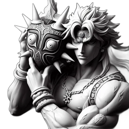 mask, weapon, face, crown transparent PNG cut-out