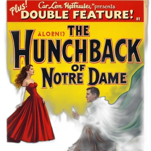 underwater, vintage, movie, poster transparent PNG cut-out
