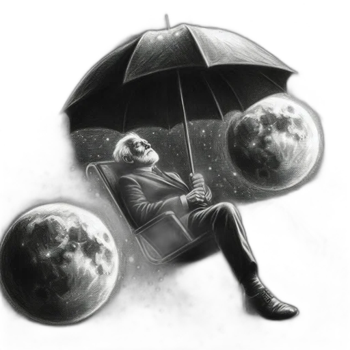 umbrella, jacket, mask, robot transparent PNG cut-out
