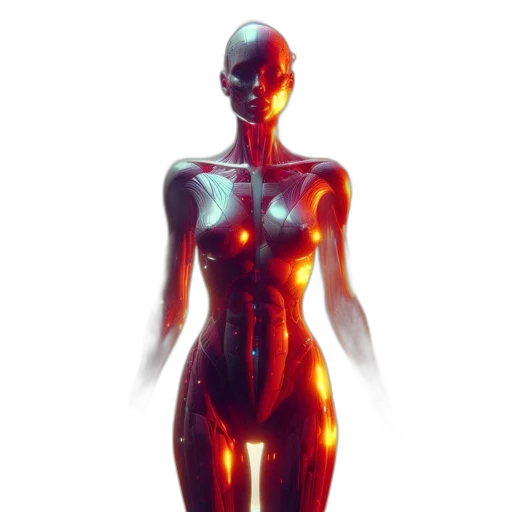 robot, dress, jewelry, creature transparent PNG cut-out