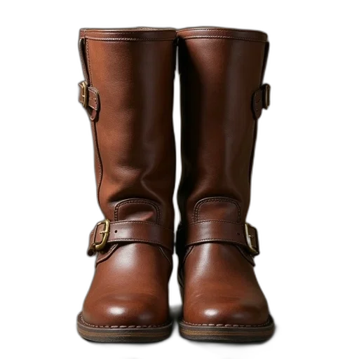 shoes, brown, pair, boots transparent PNG cut-out