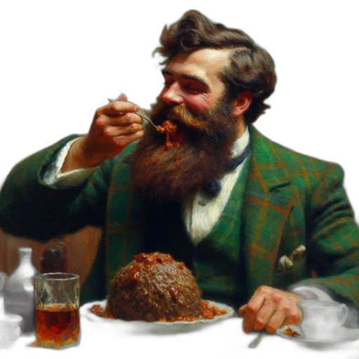 food, face, photorealistic, oil painting transparent PNG cut-out
