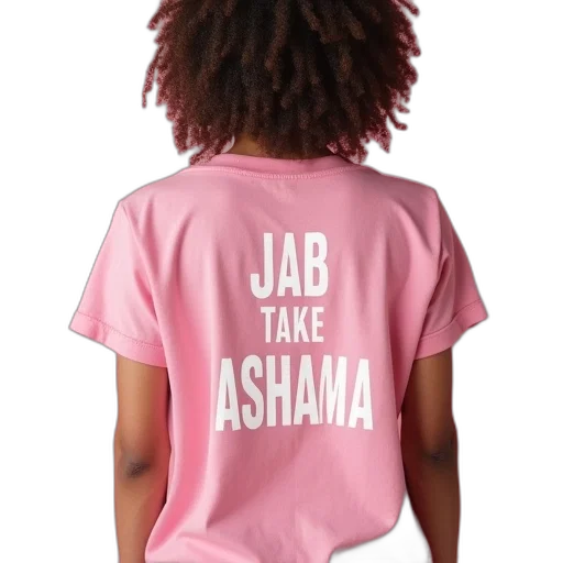 pink, ladies, short, sleeved transparent PNG cut-out