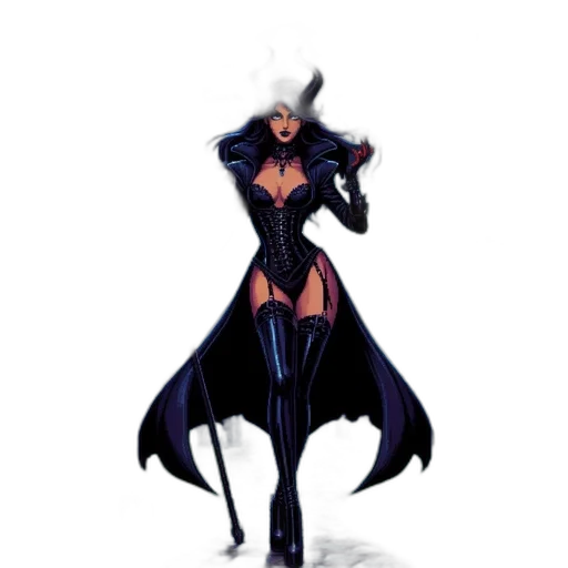 dress, staff, concept art, comic book art transparent PNG cut-out
