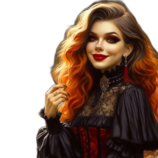 fantasy art, photorealistic, concept art, oil painting transparent PNG cut-out