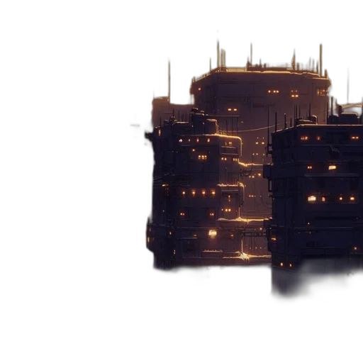 crown, robot, building, weapon transparent PNG cut-out