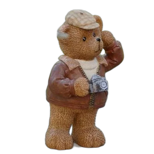 3d render, cute, teddy, bear transparent PNG cut-out