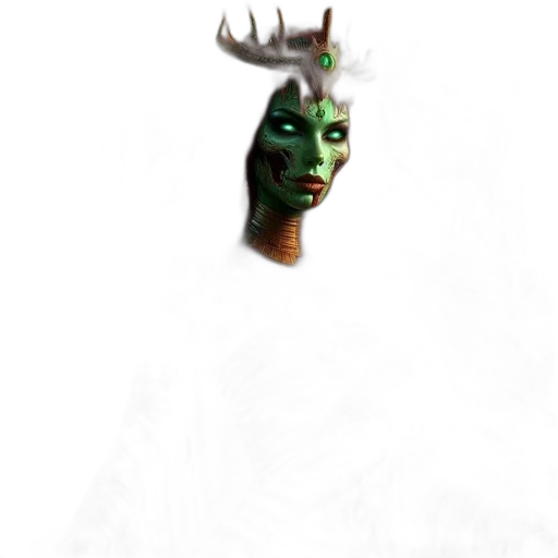 mask, creature, face, dragon transparent PNG cut-out