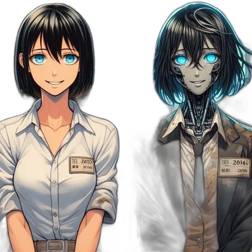 robot, mask, face, jacket transparent PNG cut-out