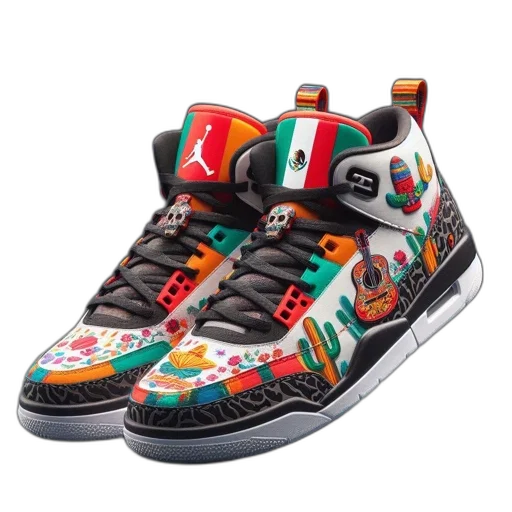 shoes, colorful, sneakers, cactus transparent PNG cut-out