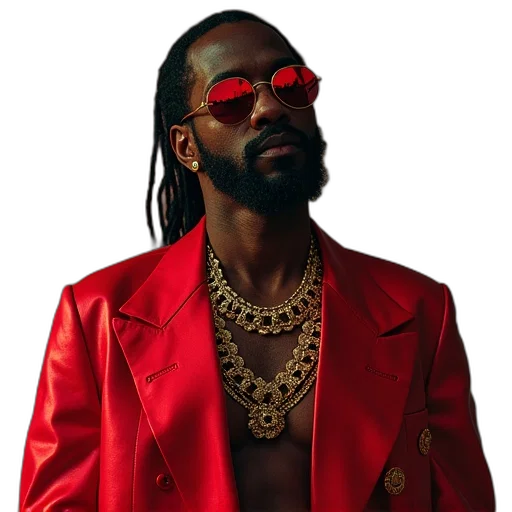 jacket, jewelry, face, red transparent PNG cut-out