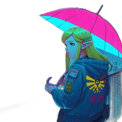umbrella, jacket, weapon, crown transparent PNG cut-out