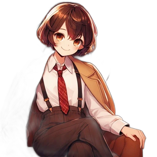 jacket, staff, creature, face transparent PNG cut-out