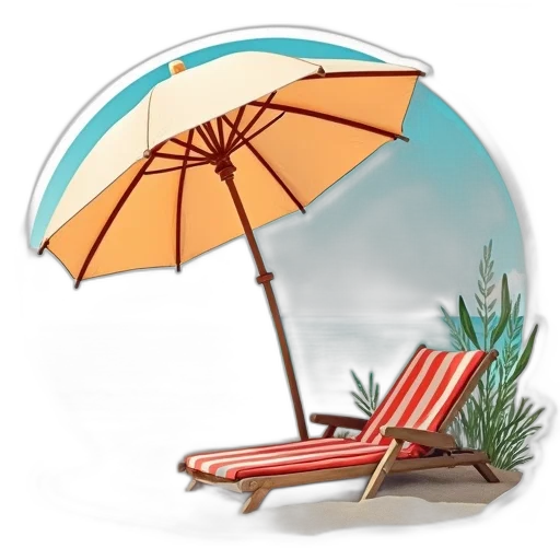 umbrella, 3d render, photorealistic, concept art transparent PNG cut-out