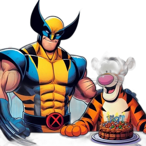 comic book art, two, animated, characters transparent PNG cut-out