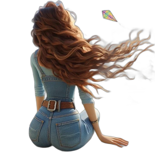 hair, dress, jacket, creature transparent PNG cut-out