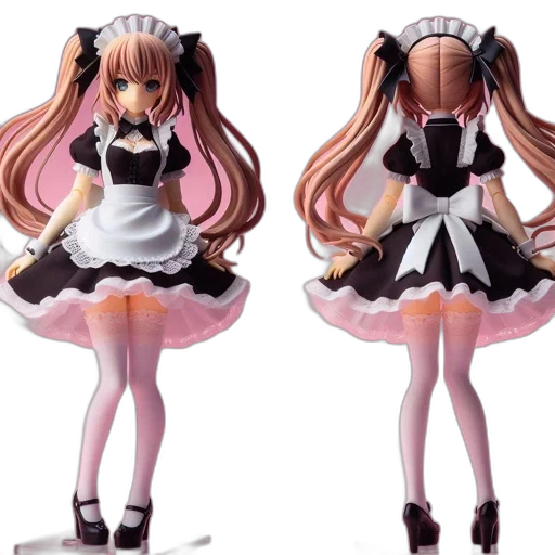 dress, 3d render, concept art, anime transparent PNG cut-out