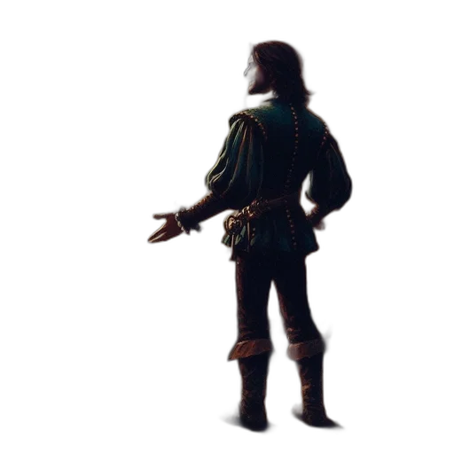 jacket, staff, sword, weapon transparent PNG cut-out