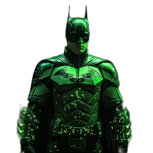 comic book art, concept art, 3d render, green transparent PNG cut-out