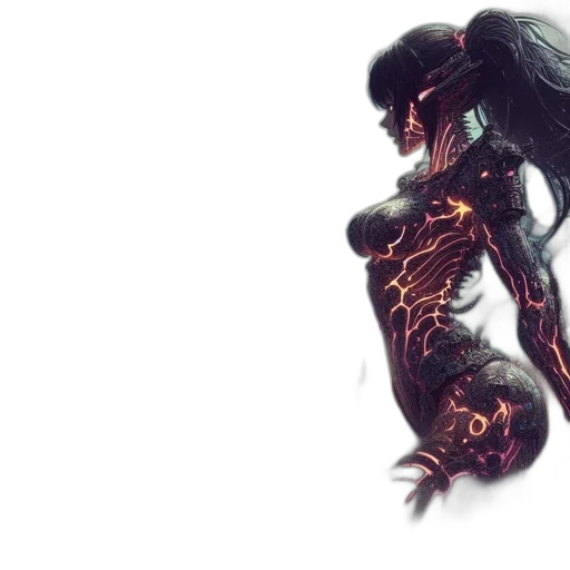 creature, robot, dress, dragon transparent PNG cut-out