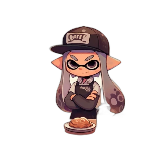 hat, jacket, weapon, staff transparent PNG cut-out