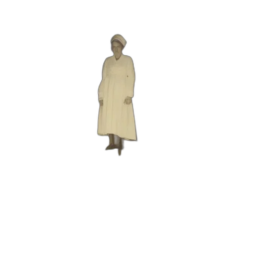 dress, staff, jacket, hat transparent PNG cut-out