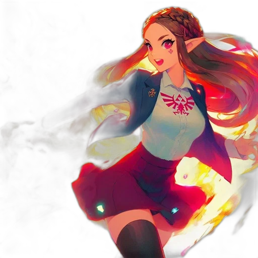 dress, anime, fantasy art, concept art transparent PNG cut-out