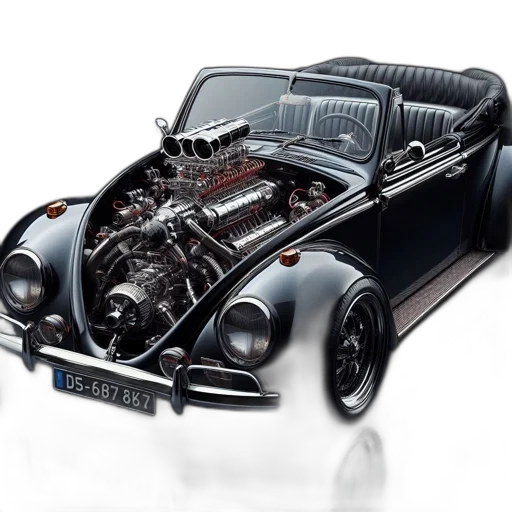 car, 3d render, photorealistic, customized transparent PNG cut-out