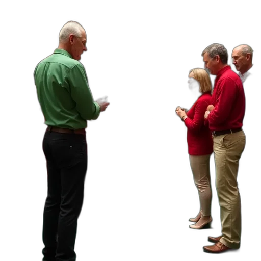 staff, jacket, group, people transparent PNG cut-out