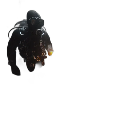 mask, robot, weapon, creature transparent PNG cut-out