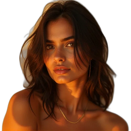 jewelry, face, hair, dress transparent PNG cut-out