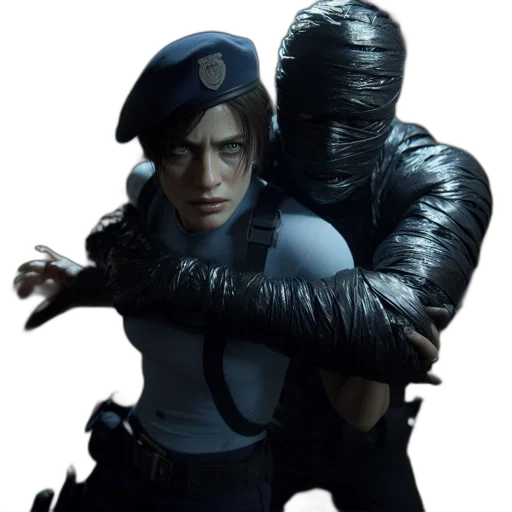 jacket, mask, weapon, face transparent PNG cut-out