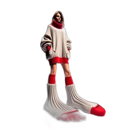 staff, shoes, jacket, 3d render transparent PNG cut-out