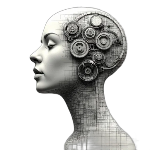 robot, face, mask, jewelry transparent PNG cut-out