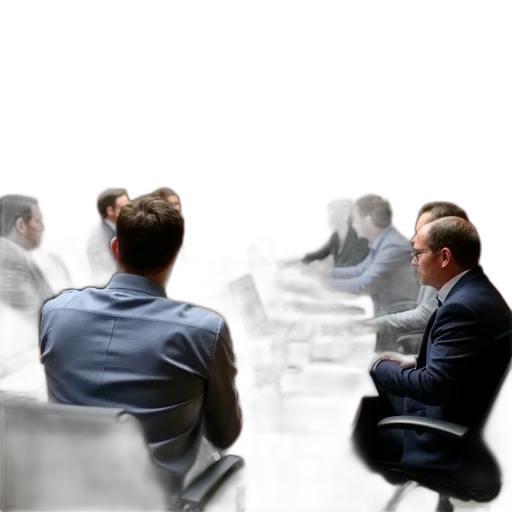 staff, group, people, gathered transparent PNG cut-out