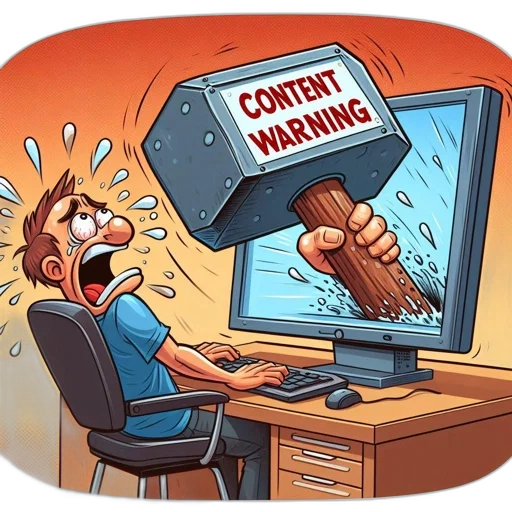 concept art, man, receives, unwelcome transparent PNG cut-out