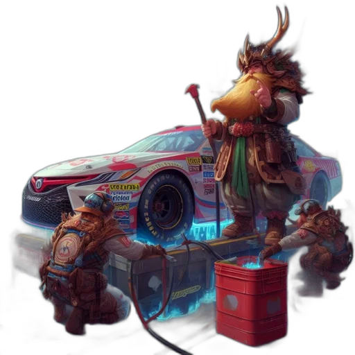 car, concept art, fantasy art, 3d render transparent PNG cut-out