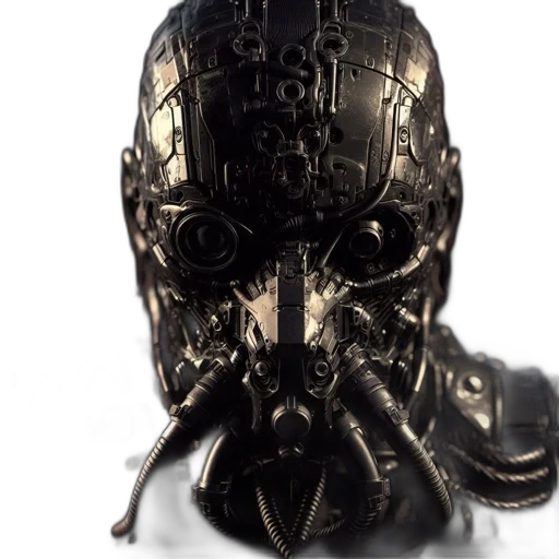 mask, robot, face, creature transparent PNG cut-out