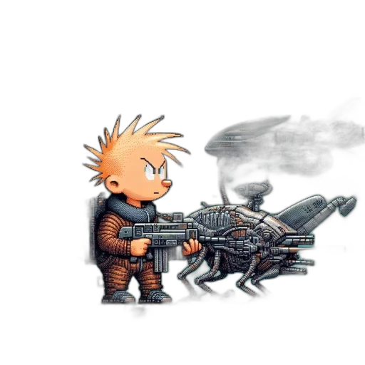 weapon, robot, dragon, creature transparent PNG cut-out