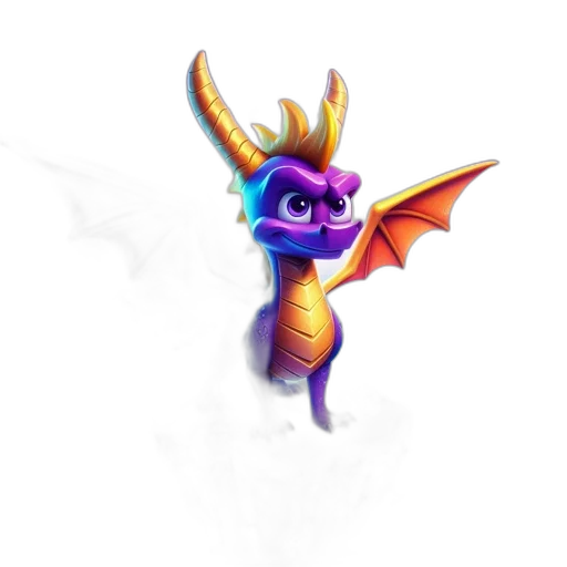 dragon, creature, staff, animal transparent PNG cut-out