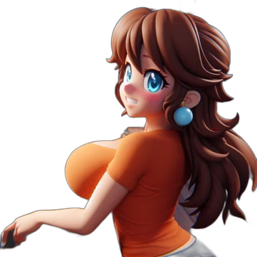 dress, staff, robot, cartoon transparent PNG cut-out