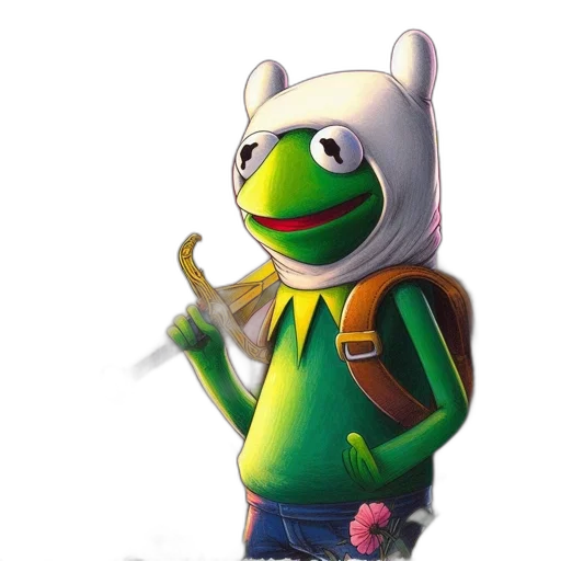 jacket, staff, animal, weapon transparent PNG cut-out