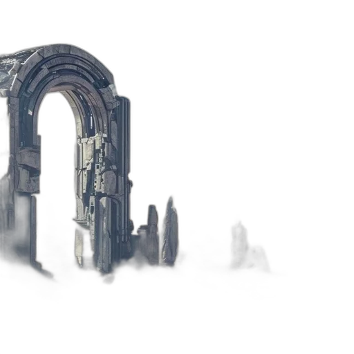 building, robot, crown, weapon transparent PNG cut-out