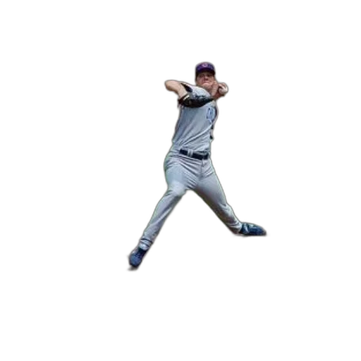 baseball, player, grey, uniform transparent PNG cut-out