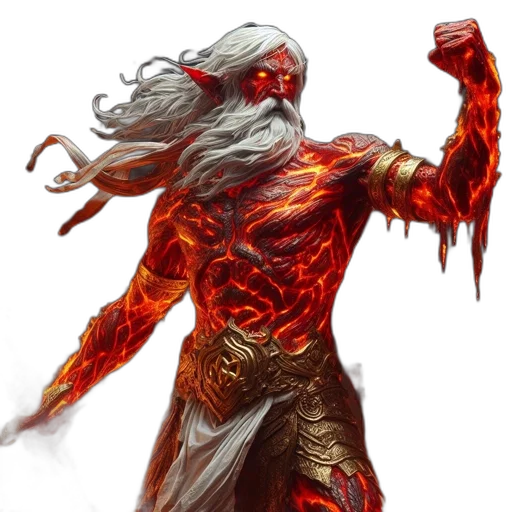 concept art, fantasy art, comic book art, fire transparent PNG cut-out