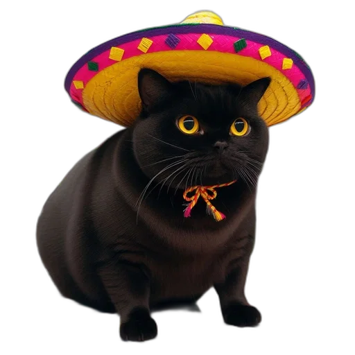 hat, animal, umbrella, staff transparent PNG cut-out