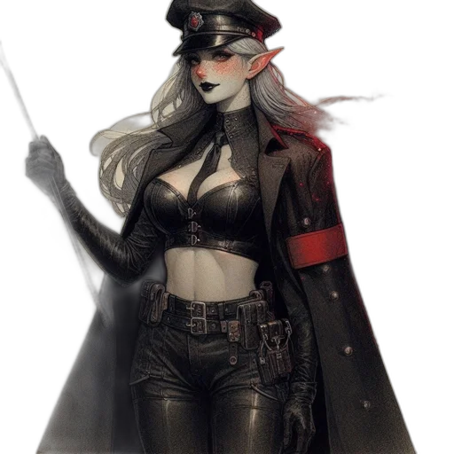 hat, weapon, staff, jacket transparent PNG cut-out